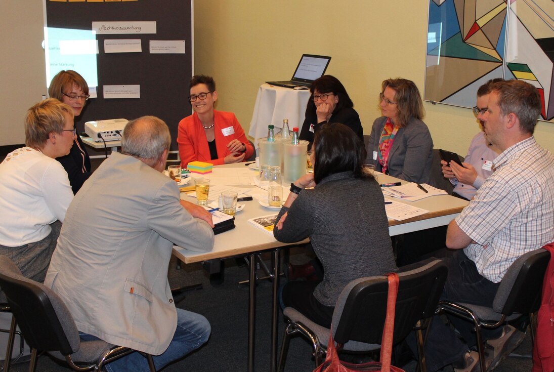 Teilnehmer im Workshop